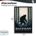 thumbnail image 4 of Stupell Industries Traditional Forest Creature Cabin in Woods Black Floating Frame Canvas Art, 17 x 25, by Omar Escalante, 4 of 8