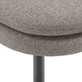 thumbnail image 6 of Weston Home Aurthur Upholstered Dining Chairs, Set of 2, Dark Grey Chenille Fabric, Black Legs, 6 of 9