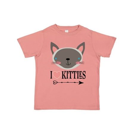 

Inktastic Cat Siamese Owner I Love Kitties Gift Toddler Toddler Girl T-Shirt