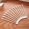 thumbnail image 2 of Trayknick 100 Pcs Cotons-Tiges Jetables Double Tête Outil de Maquillage Beauté 100 Pcs, 2 of 11