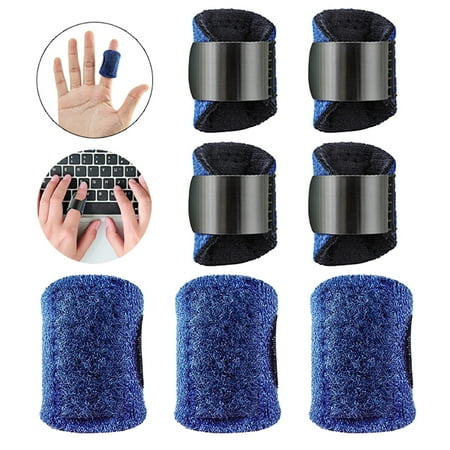 7PCS Finger Splints Adjustable Finger Brace Protector Support Stabilizer for Arthritis, Joint Protection, Injured Sprained Broken Finger
