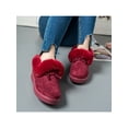 thumbnail image 4 of Fangasis Ladies Flats Fashion Moccasins Round Toe Loafers Work Comfort Boots Red 7.5, 4 of 7