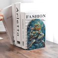 thumbnail image 6 of Naloa Colorful Plant Turtle 2 Pcs Bookend Large Capacity Office Book Ends for Home Office Library School Study Decoration, 6 of 8