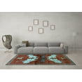 thumbnail image 3 of Ahgly Company Indoor Rectangle Animal Light Blue Traditional Area Rugs, 5' x 8', 3 of 4