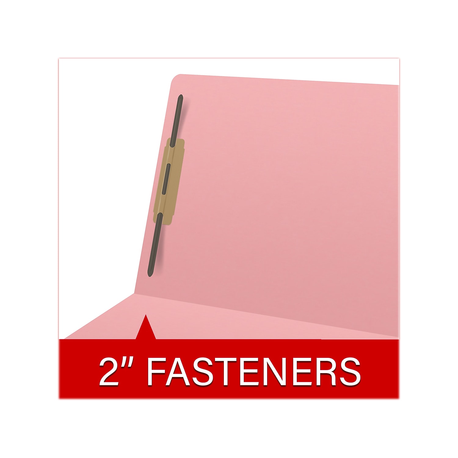 Medical Arts Press Heavy Duty End Tab File Folder Straight-Cut Letter Size Pink 40/Box (S-09461-PNK)