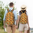 thumbnail image 6 of Lsque Beautiful Bohemian Sunflower Pattern Canvas Daypack, Durable Backpack, High-quality Versatile Backpack,Vintage Compact Backpack-Medium, 6 of 6