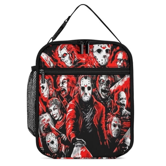 Jason Voorhees Lunch Box Thermal Cooler Lunch Bag Portable Insulated Handbag For Office Picnic Hiking
