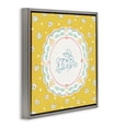 thumbnail image 3 of Stupell Industries Yellow Florals Spring Bunny Gray Framed Floater Canvas Wall Art, design by Angela Steahling, 3 of 9