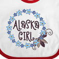 thumbnail image 4 of Inktastic Alaska Girl Forget-me-not Flower Girls Baby Bib, 4 of 4