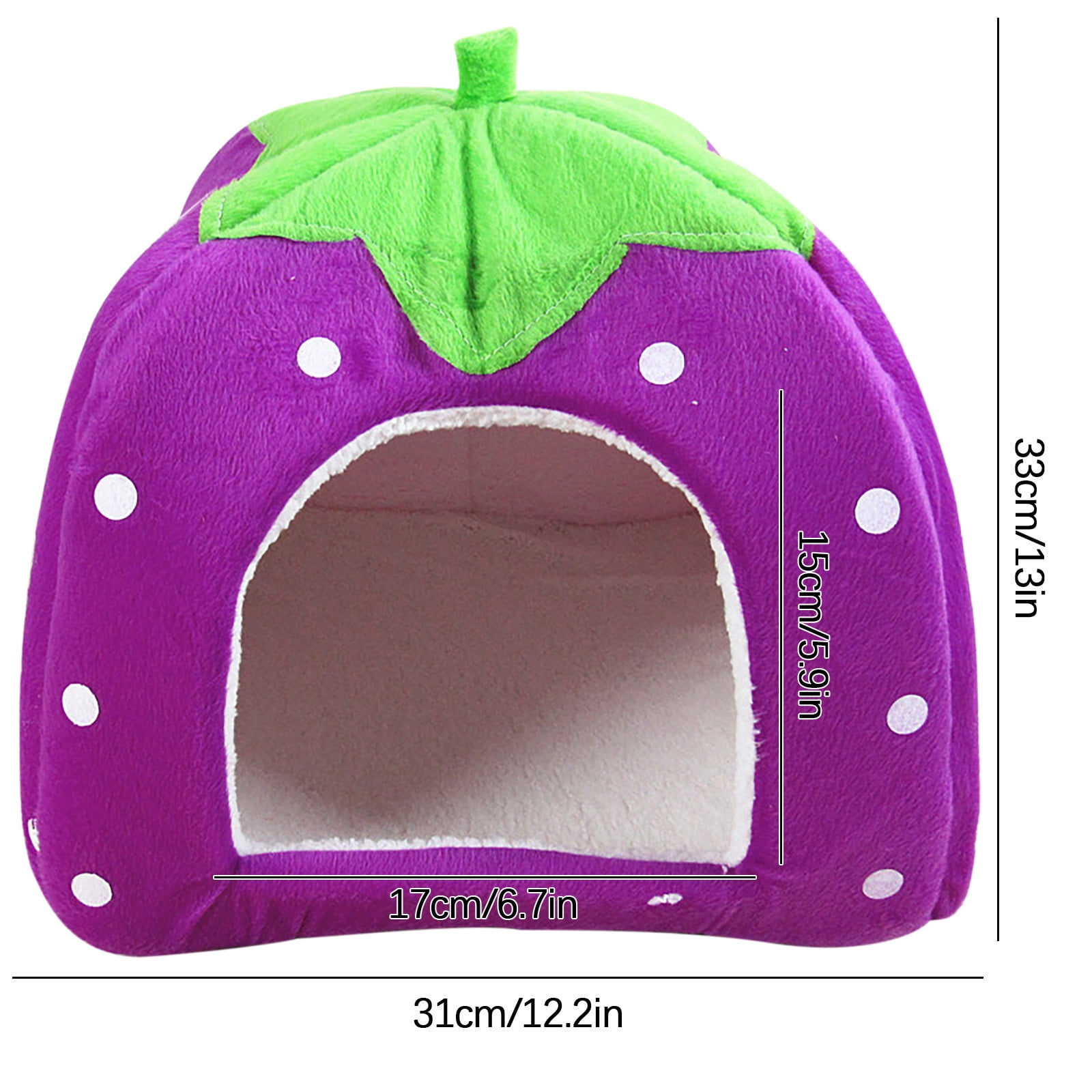Qiopertar Winter Cat House, Heated Indoor Pet Bed for Cats, Foldable Warm Shelter for Stray Cats, Insulated Outdoor Winter House for Small Dogs Cats in Garage Porch Barn, Purple