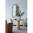 thumbnail image 2 of Cement Round Dining Table with Pedestal Base, Mid Century Coffee Table for Kitchen Dining Room Living Room, 36x36x30", Cream, 2 of 9