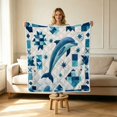 thumbnail image 4 of Cozy Soft Throw Blanket for Living Room and Bedtime Use with Unique Patterns Plush Warm Couch Blanket Home Decor for All Seasons, 4 of 4