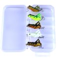 thumbnail image 4 of 5Pcs Simulation Grasshopper Fishing Bait Bionic Luminous Lure Tackle Hooks Artificial Cricket Insect Bait Fishhook, 4 of 6