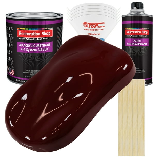 Restoration Shop Burgundy Acrylic Urethane Auto Paint Complete Gallon Paint Kit, Single Stage