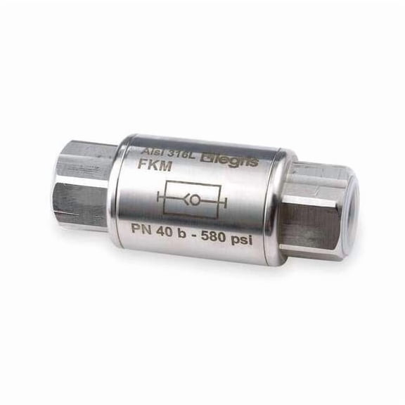 Legris 1/2" FNPT Stainless Steel Spring Check Valve PK2 4895 22 22