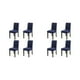 thumbnail image 1 of Naiovety 4 pack/lot funda para silla para comedor-sillas duraderas y transpirables con estilo fácil de montar felpa azul púrpura azul violáceo 2Conjunto, 1 of 6