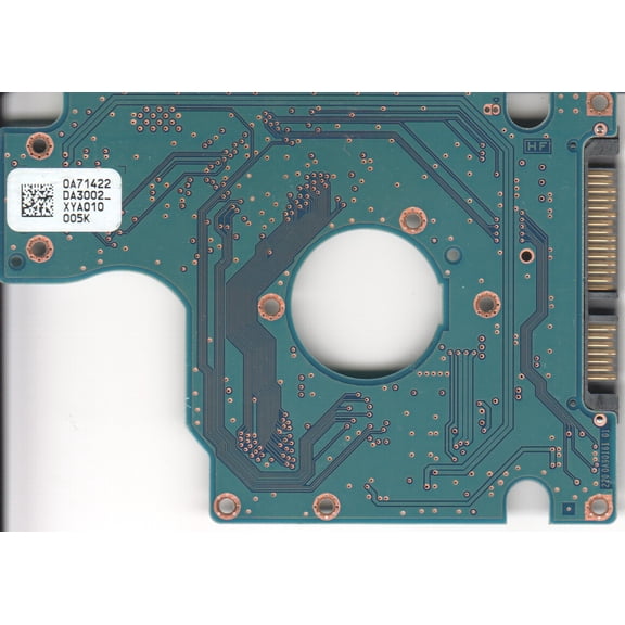 HTS725032A9A360, 0A71422 DA3002_, PN 0A73333, Hitachi 320GB SATA 2.5 PCB