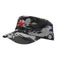 thumbnail image 1 of Gorra de camuflaje para niños y adultos, gorra de entrenamiento militar con estrella de cinco puntas y camuflaje, gorra de bebé de primavera y verano, gorra de béisbol plana para el sol, 1 of 6