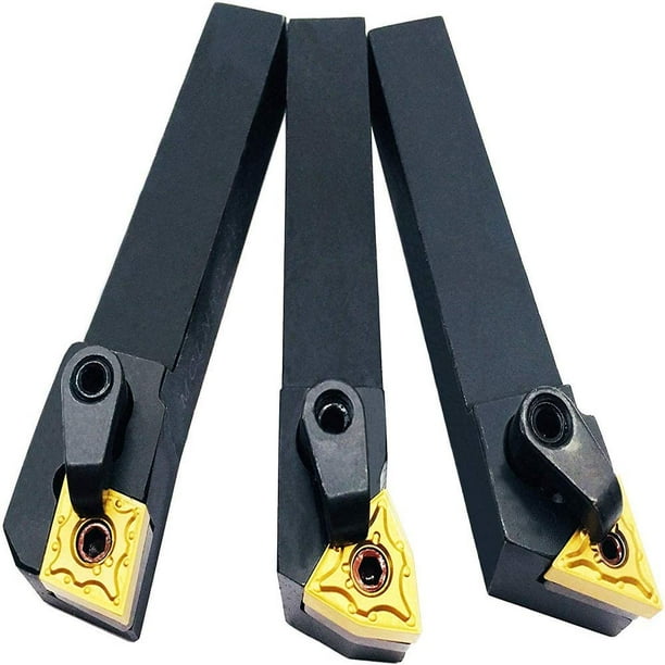 Portaherramientas de torneado de 3 piezas, herramienta de torneado de 16 mm MTJNR1616H16 + MWLNR1616H08 + MCLNR1616H12, torneado de carburo multifuncional para herramienta de torno esquí esquí Gafas de esquí