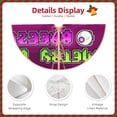 thumbnail image 6 of Lsque Geometry Dash Print Christmas Tree Skirt with Ties and Velcro,Xmas Holiday Decorations, Adjustable Tree Skirt-30", 6 of 6