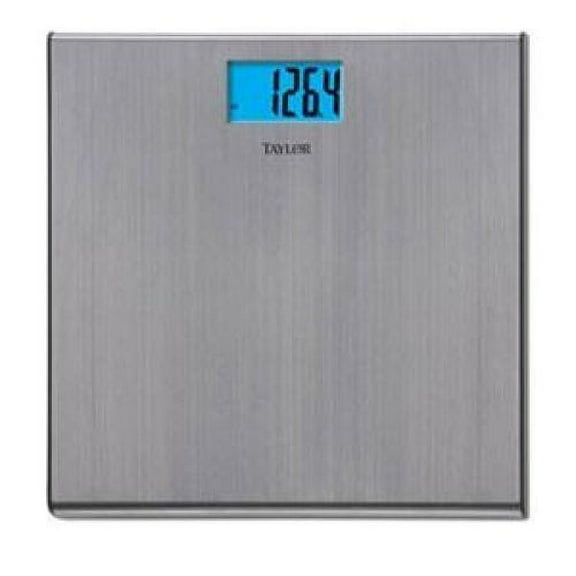 Taylor Body Weight Scale 74034102 Digital Large Display - Large Platform - Silver, Single Piece