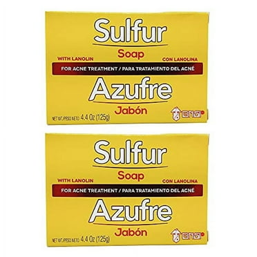Grisi Bio Sulfur Soap with Lanolin, 4.4 oz (Pack of 2)