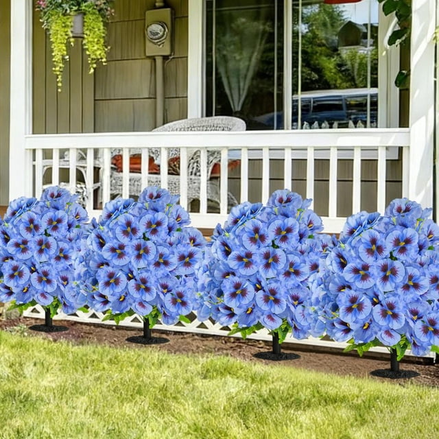 Artificial Butterfly Orchid Simulation Flower Ground Insertion for Wedding Garden Outdoor Decoration, Realistic Fake Plant with Easy Assembly and Maintenance-Free, Ideal Gift