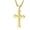 gold, variant on Men's Cross Pendant Necklace Large Stainless Steel Cross Pendant Necklace for Men Women