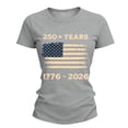 thumbnail image 6 of NMMUED 250 Years America Anniversary Flag Shirt Women 4th of July Shirts Patriotic Independence Day Short Sleeve Outfit Gray XL, 6 of 6