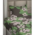 thumbnail image 2 of Ambesonne Japanese Fitted & Flat Sheet with Sham 3 Pcs Set, Cherry Floral Vintage Art, Twin XL, Reseda Green Soft Pink, 2 of 4