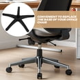 thumbnail image 3 of Raindrops Gaming Chair Base Replacement Black Nylon Plastic Office Desk Chair Legs Easy Installation, 3 of 8