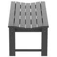 thumbnail image 4 of Afuera Living Traditional Poly Plastic Backless Adirondack Bench in Gray, 4 of 6