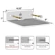 thumbnail image 3 of Paquete de 4 Soportes para Altavoces con Estante Pared, Estante Exhibición Acrílico para Montaje en Pared para Altavoz Bluetooth,Cámara Web,Teléfonos Celulares,Juguete-Color Blanco, 3 of 6