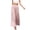 Pink, variant on Lilgiuy Women's Fashion Casual High Waist Elastic Waist Solid Color Ruffle Wide Leg Long Pants Blue 6 2022 Fall Winter