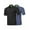 BLACK/BLUE, variant on FashionOutfit Men's Solid Cool Dri-Fit Active Athletic Golf Short Sleeves Polo Shirt