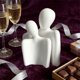 thumbnail image 4 of Regalos de Aniversario de Boda para Pareja Estatuas Colgantes Blancas Y Negras 2 Paquetes de 7.87x5.91 Pulgadas, Ornamento Romántico para la Oficina Del Dormitorio Del Hogar, la Tienda de Vestidos de, 4 of 6