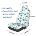 thumbnail image 3 of Wukai Turtle Full Set Car Seat Covers with Soft Padding Universal Auto Front Seats Protector and Cushion Mat, 3 of 5