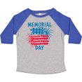thumbnail image 3 of Inktastic Memorial Day Distressed American Flag with Fireworks Boys or Girls Toddler T-Shirt, 3 of 5