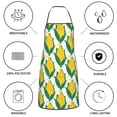 thumbnail image 6 of Pofeuu Corn Cob Print Aprons with Pockets, Cute Aprons for Kitchen, Cooking, Server, Barber, Chef Apron, 6 of 7