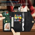 thumbnail image 5 of Wallet Case for iPhone 14 Pro Max for Women, Shoulder Crossbody Purse Handbag Neck Strap Lanyard Cover with ID Card Holder Phone Case for iPhone 14 Pro Max XK Black, 5 of 18