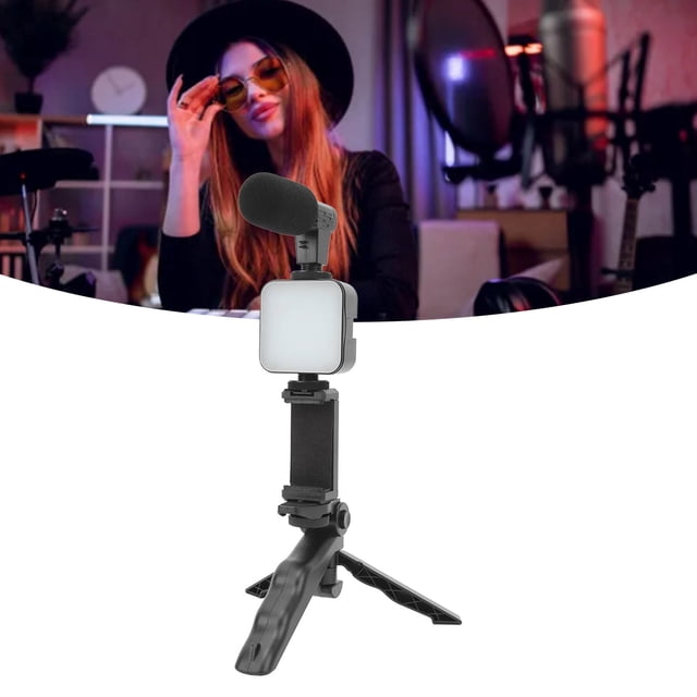 Kit De Iluminación Para Videoconferencia, Luz De Vídeo LED De Salida De 5W, Kit De Accesorios Para Cámara, Abrazadera Universal Para Teléfono Para Fotografía
