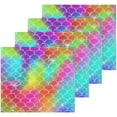 thumbnail image 2 of SKYSONIC Mermaid Cotton Washcloths Set of 2, Highly Absorbent Soft Fingertip Towel for Bathroom, Gym, Hotel and Spa, 12 x 12 Inch, 2 of 7
