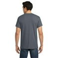 thumbnail image 4 of Gildan Men's Heavy Cotton T-Shirt, Crewneck Heavy Cotton Shirt, Dark Heather, 2XL, 4 of 5