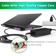 65W 45w Charger for Lenovo Square Connector for Thinkpad T440 G50 T460 T470 T450, X1 Carbon, Flex 3 ADLX45NDC2A PA-1650-72 Laptop Power Supply Cord