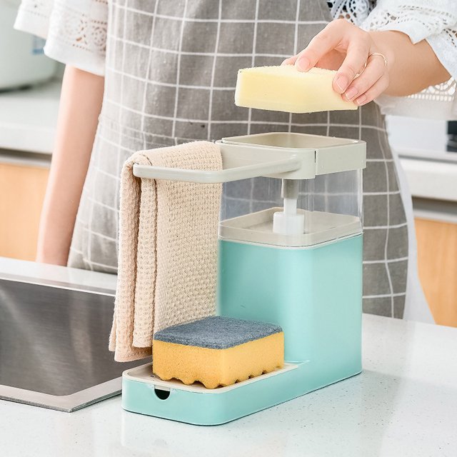 SMihono Kitchen Organizers and Storage Kitchen Dishwashing Liquid Press Automatic Soap Liquid Box Kitchen Gadgets Must Have 2023