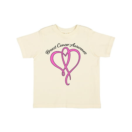 

Inktastic Breast Cancer Awareness with Pink Ribbon Heart Gift Toddler Boy or Toddler Girl T-Shirt