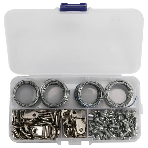 Ignoramus 124Pcs Wire Kit Picture Hangers & Kits