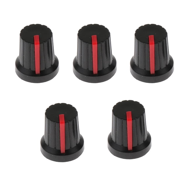 de Control de Amplificador de Amplificador de Peril de Pedal de de Guitarra de Plástico 5x + rojo, tal se describe Sunnimix Perilla de Pedal de Efecto de Guitarra