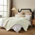 thumbnail image 6 of Longhui Bedding Handmade Chunky Knit Blankets, Luxurious Chenille Cable Knit Throw Blanket Yarn for Couch Sofa and Bed, Ultra Soft Decorative Mustard Yellow Christmas Blanket, Machine Washable 51 x 63, 6 of 8