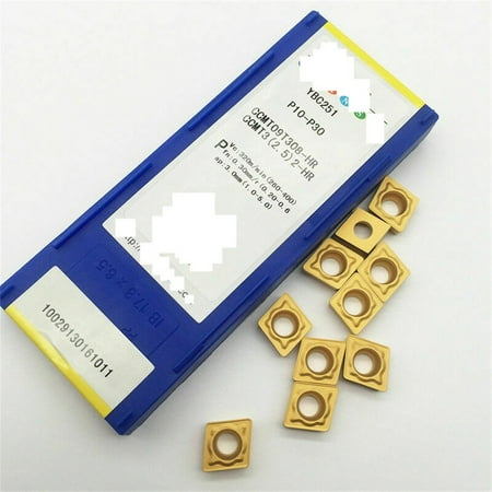 

10pcs CCMT09T308-HR YBC251 lathe turning carbide inserts for steel